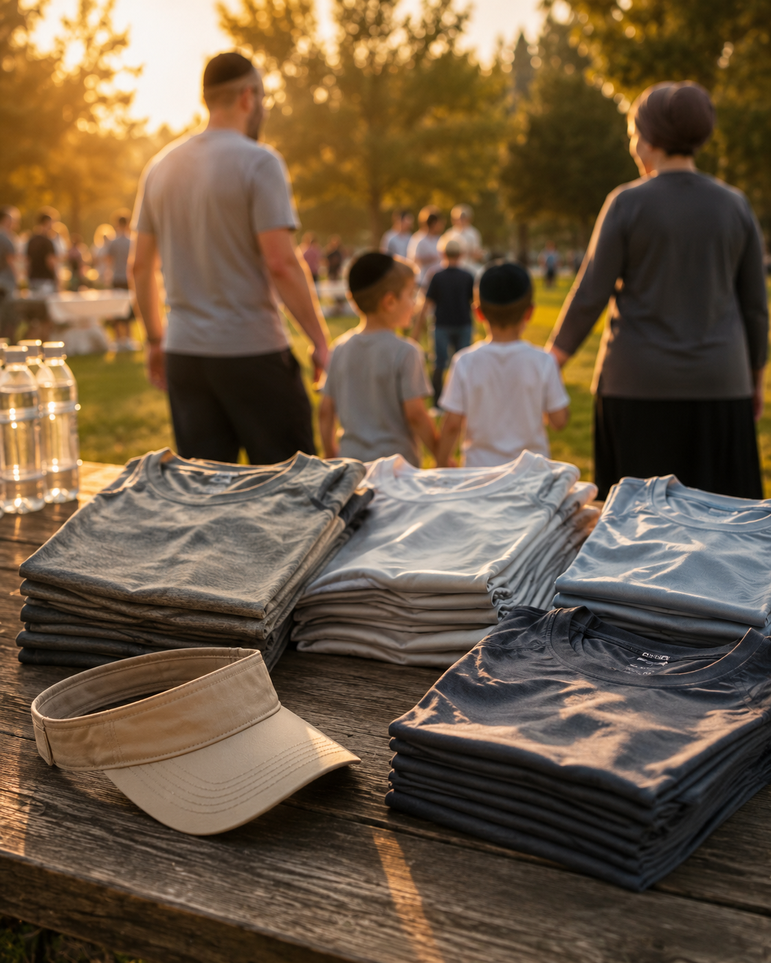 Tees and visors at the Hanachal Nature Run
