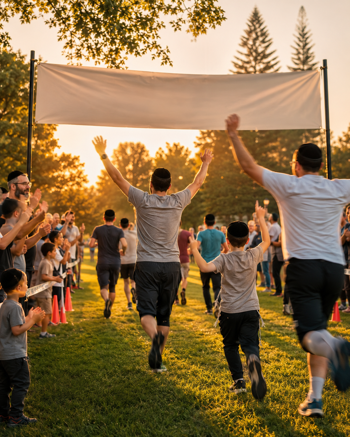 The finish line at the Hanachal Nature Run